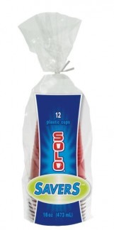 SOLO SAVERS 16OZ RED CUP 12CT