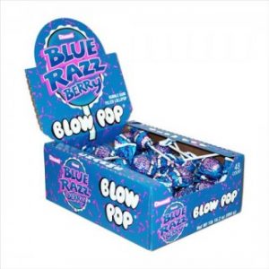 CHARMS BLOW POP BLUE RAZZ $.25