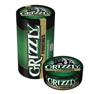 grizzly wintergreen pouches 5ct 82oz smokeless chewing