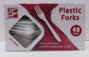 PLASTIC FORKS 48CT BOX