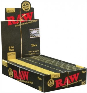 RAW PAPER BLACK 1 1/4
