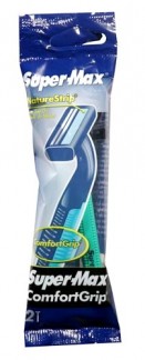 RAZOR 2PK COMFORT GRIP SUPERMAX