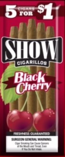 SHOW CIG BLACK CHERRY  5/$1
