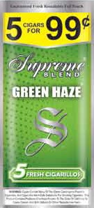 SUPREME CIG GREEN HAZE 5/99